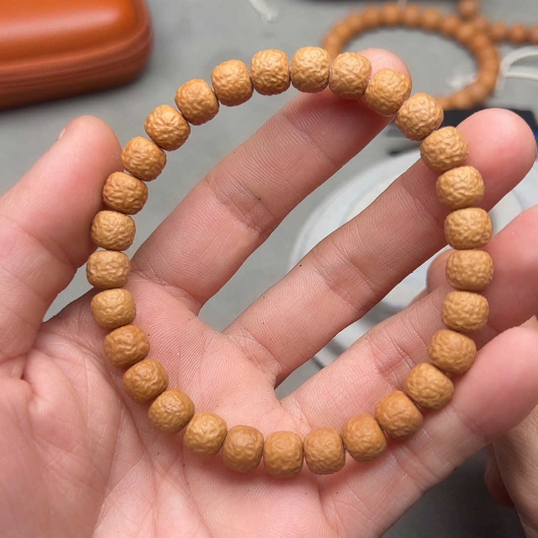 猴头核桃手串，手工荔枝纹老型