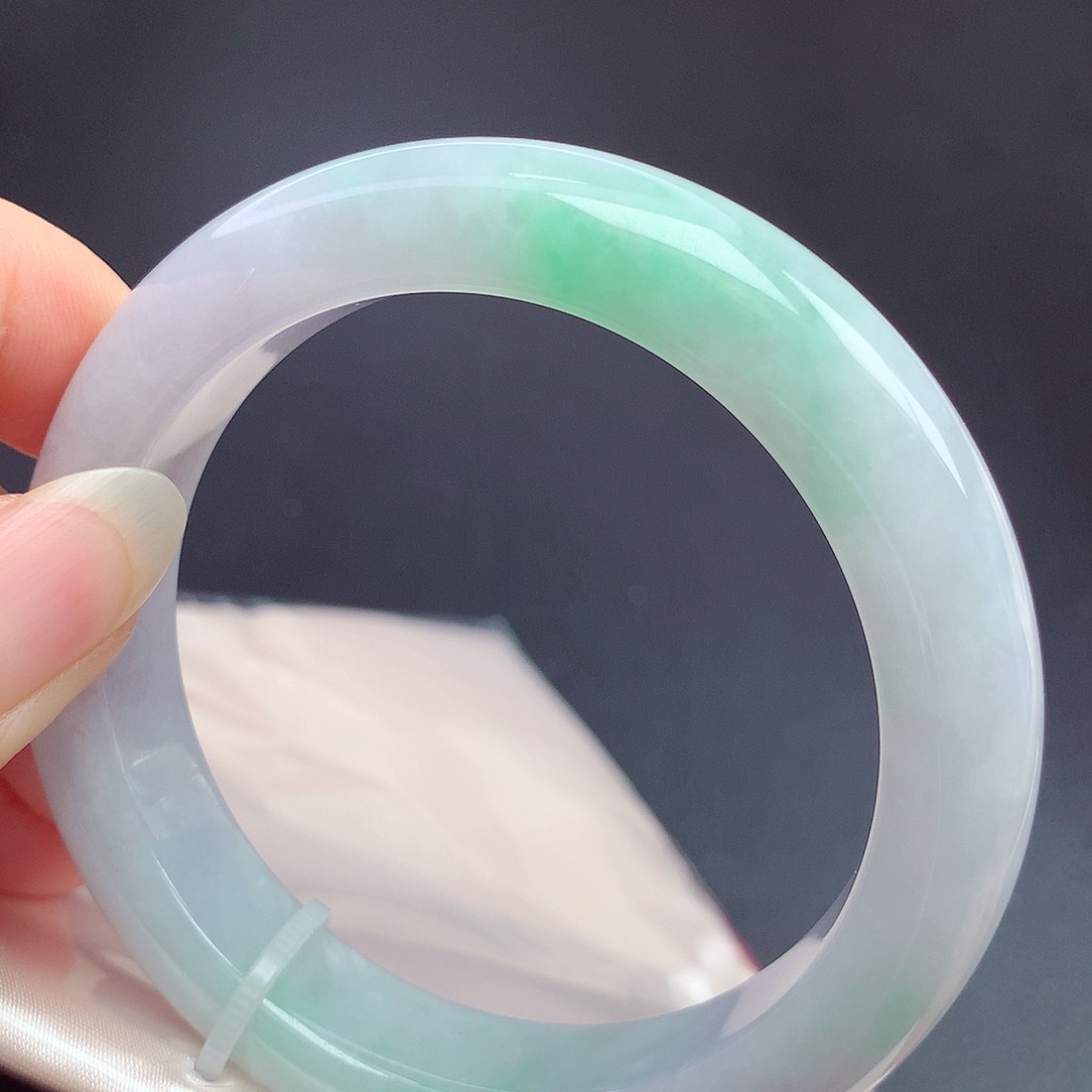 翡翠未镶嵌手镯55.4圈口