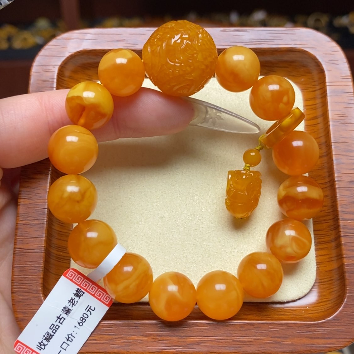 【闪购商品】蜜蜡手链未镶嵌手串