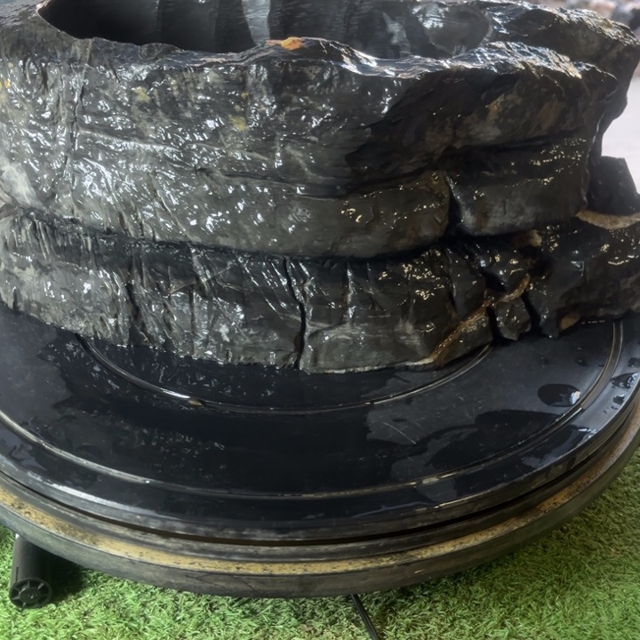 品**艺石头花盆中一