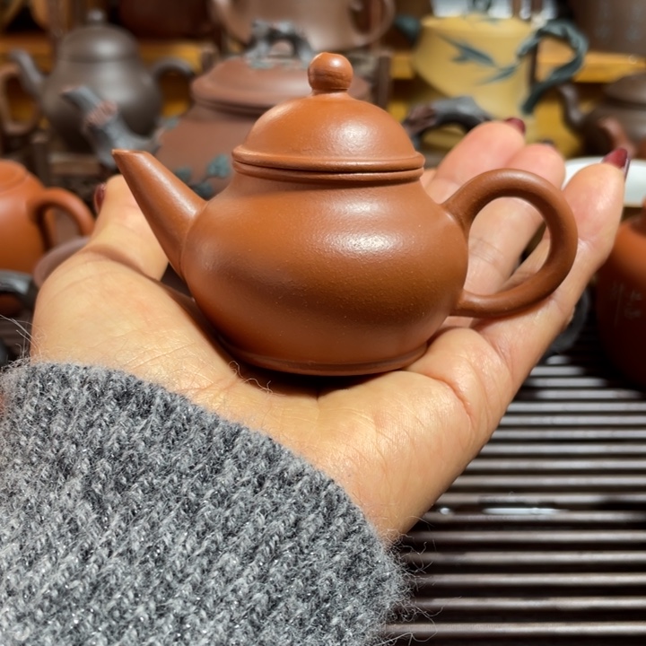 紫砂茶壶朱泥芭乐7 0 c
