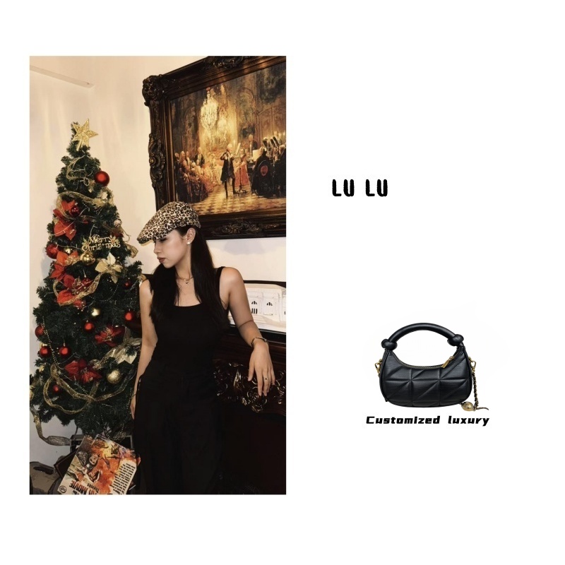 时尚百搭真皮女包黑色 TA0402  1YL  哑铃  金球  黑色 