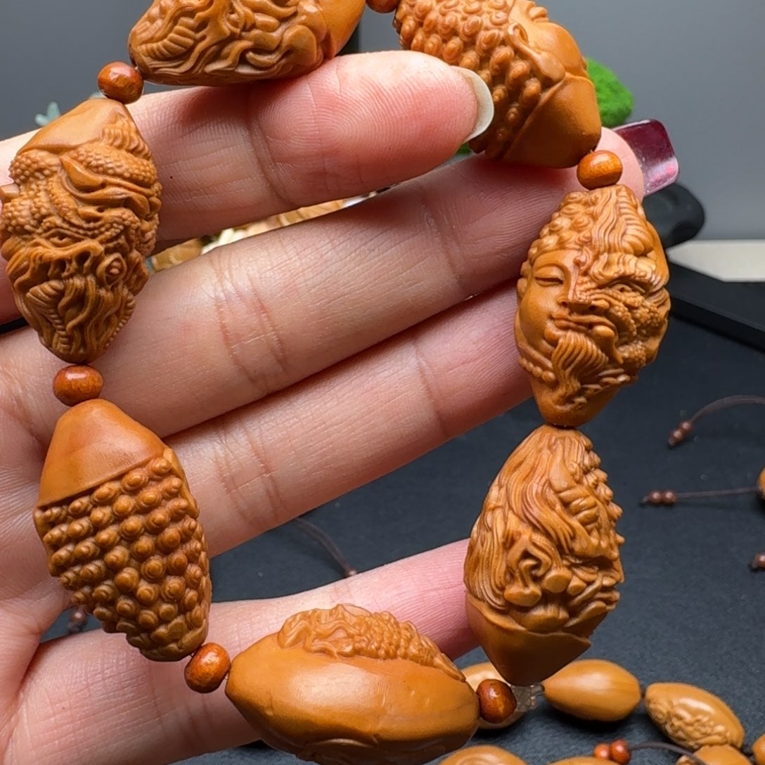 橄榄核手串/手链雕