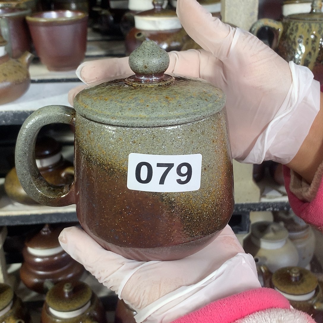 茶壶紫砂纯自然柴烧