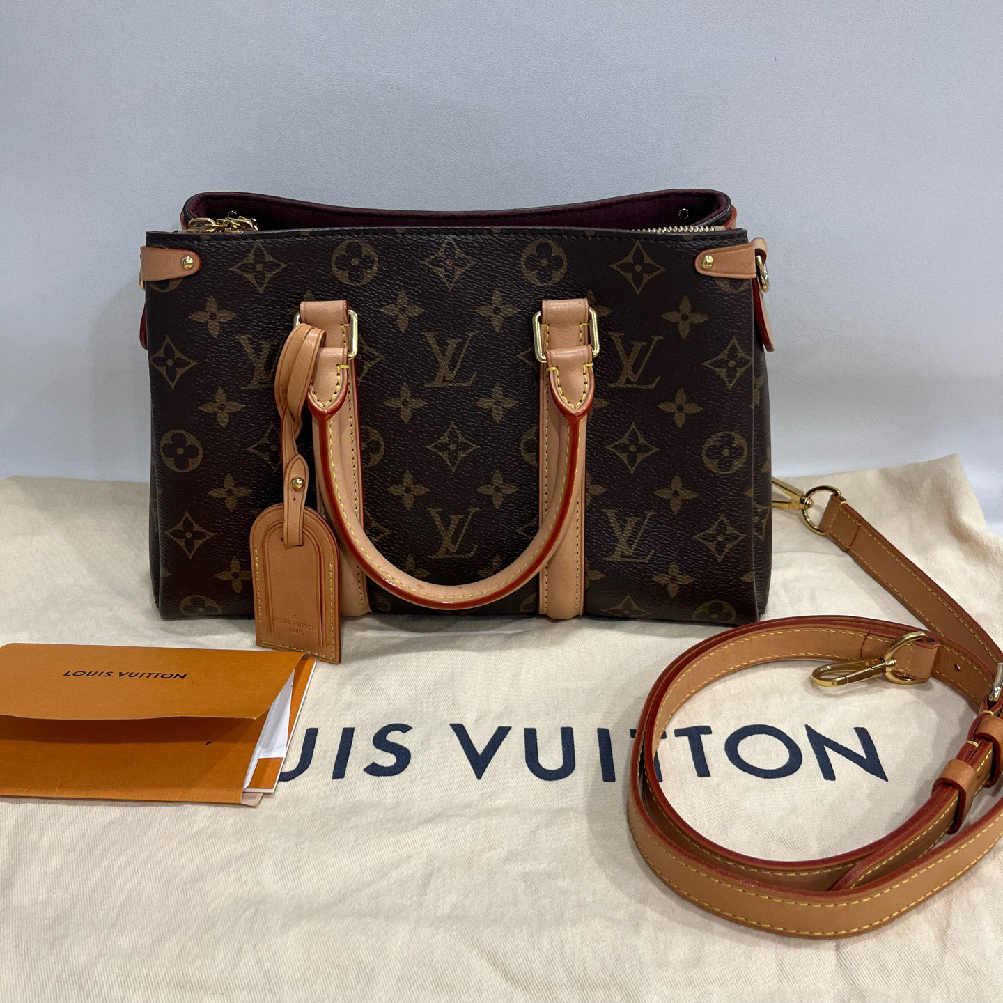 95新 LouisVuitton/路易威登 捐金沉珠/Soufflot 新款蒙田bb