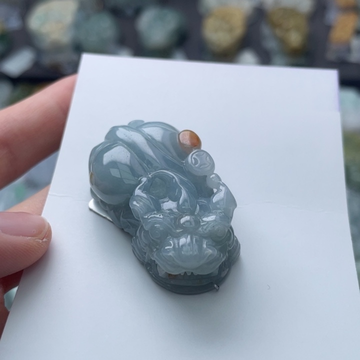 翡翠颈饰未镶嵌貔貅