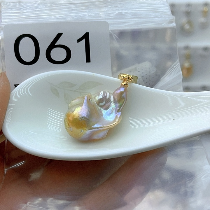 淡水珍珠颈饰银S925镶嵌