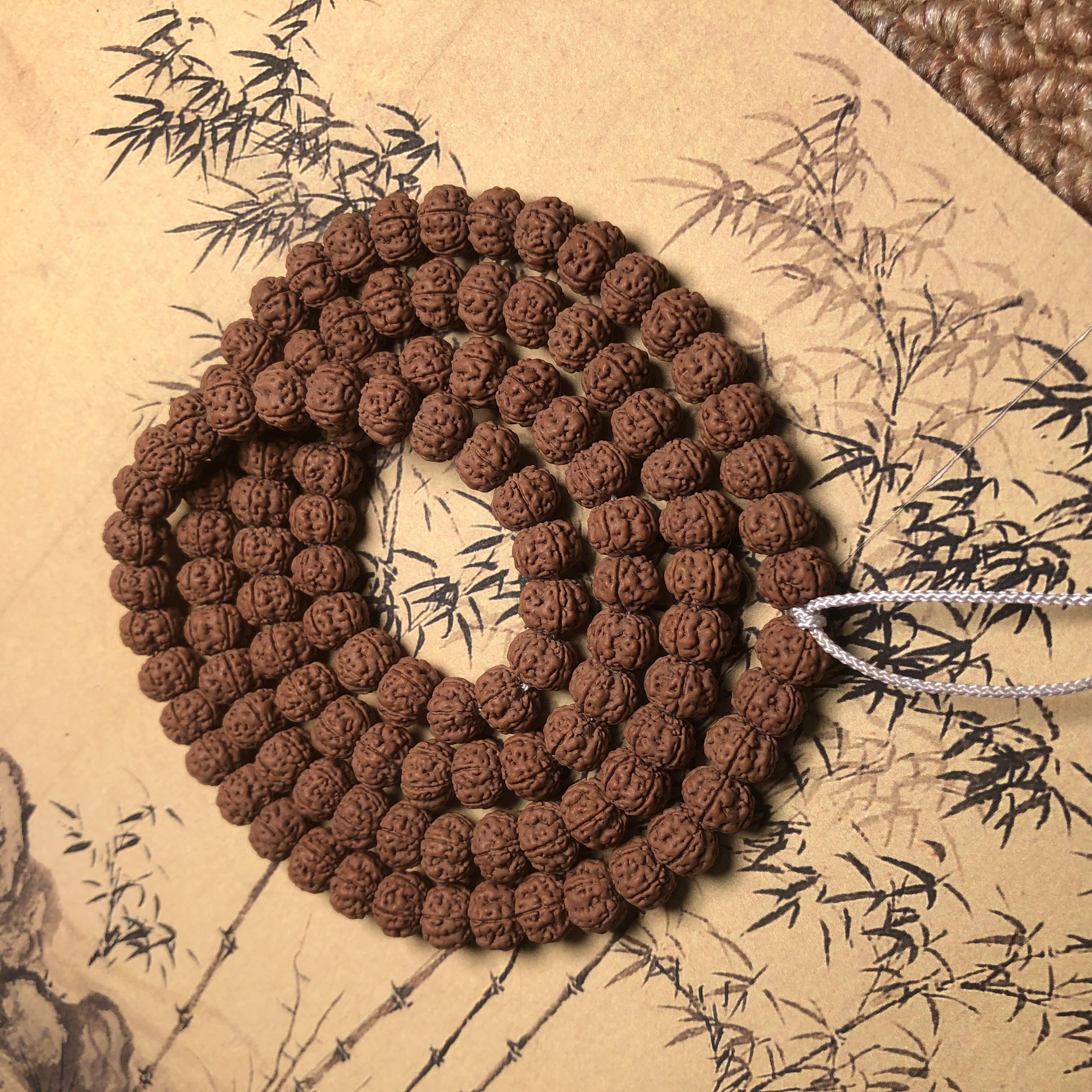 【原生态精品系列勿里达老树王】满肉老树王小金刚菩提长串文玩珠串