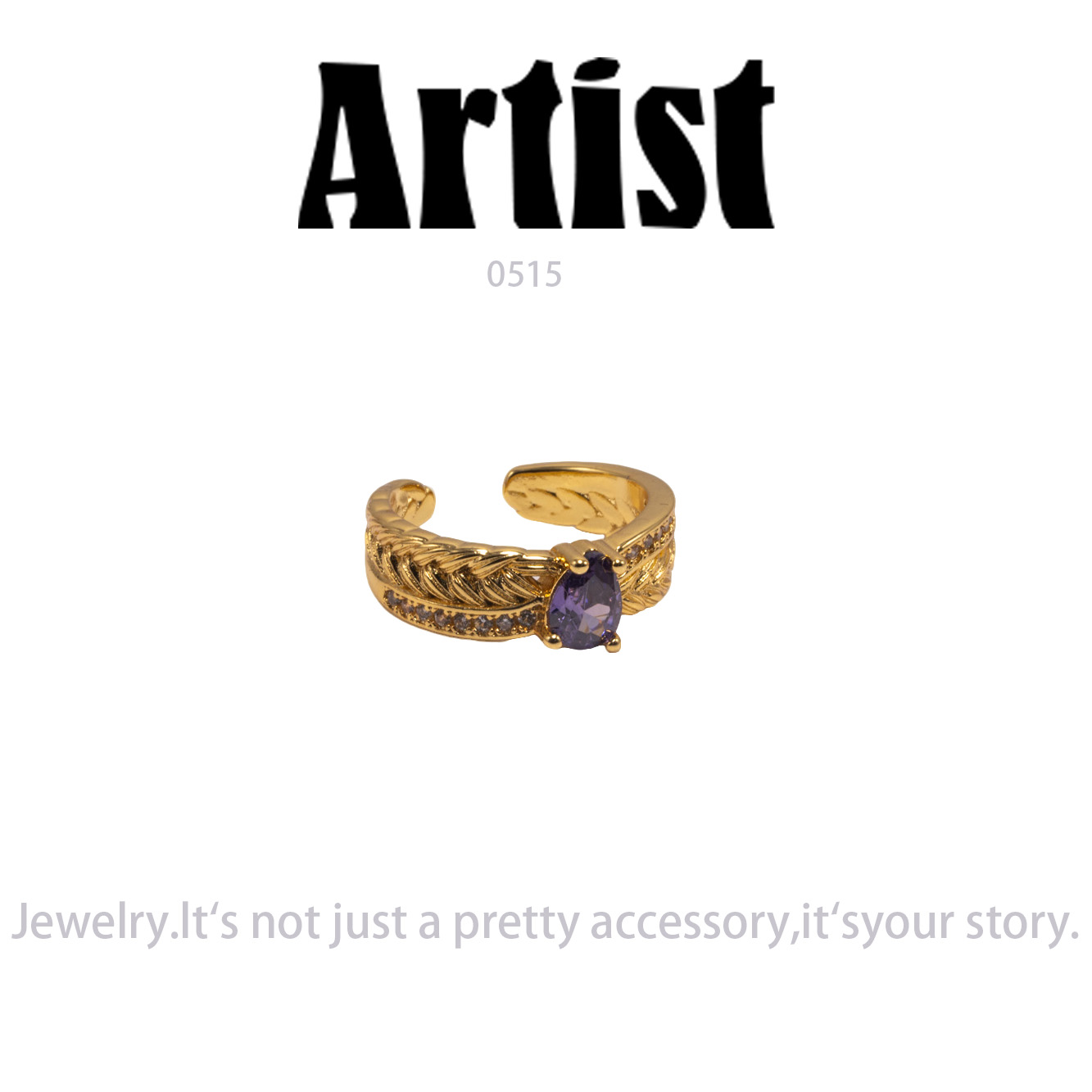 铜合金耳饰 气质小众设计高级感戒指~0515