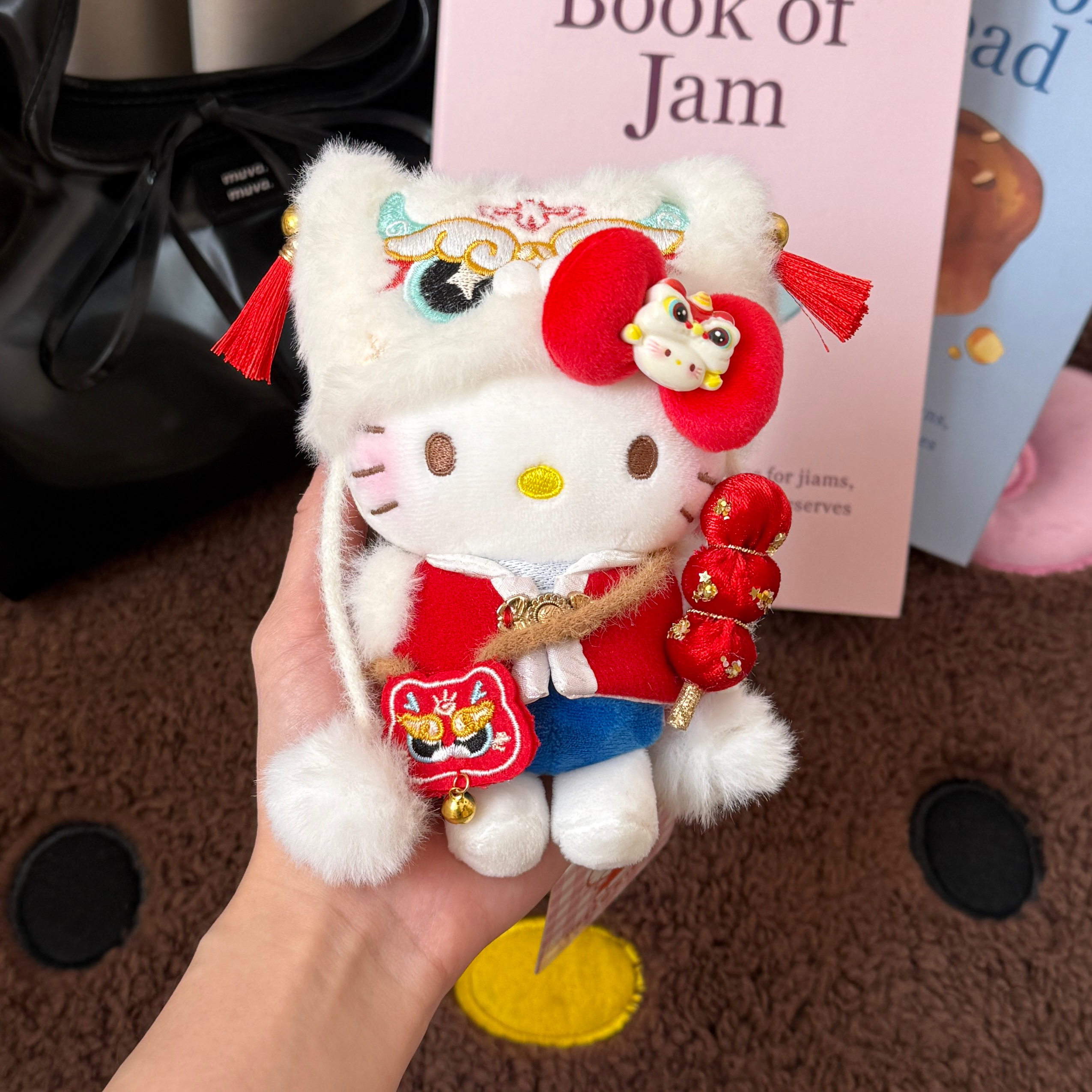 正版hellokitty新春醒狮kt三丽鸥包包挂件书包送人生日礼物女