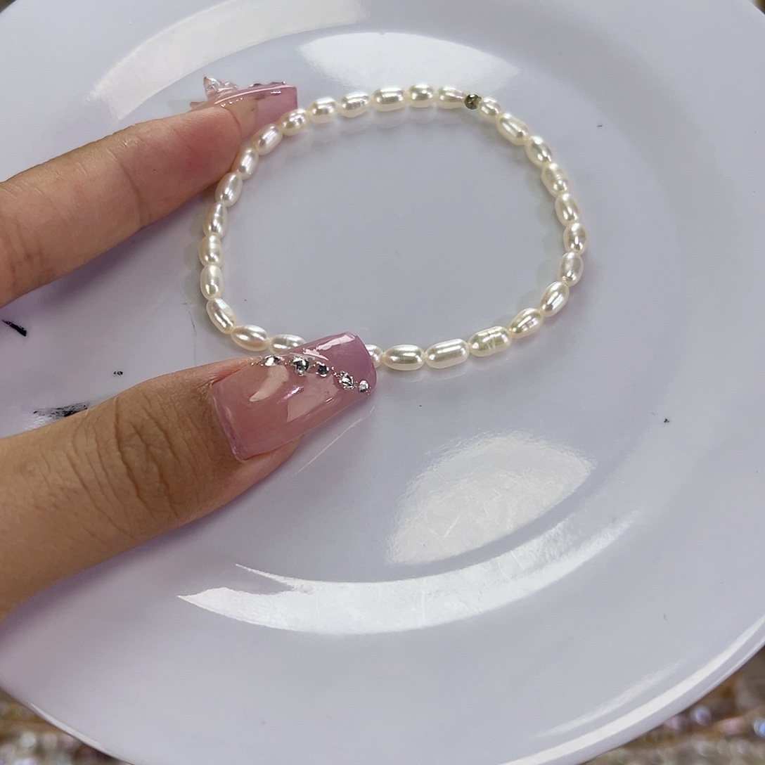 钛钢手绳淡水珍珠