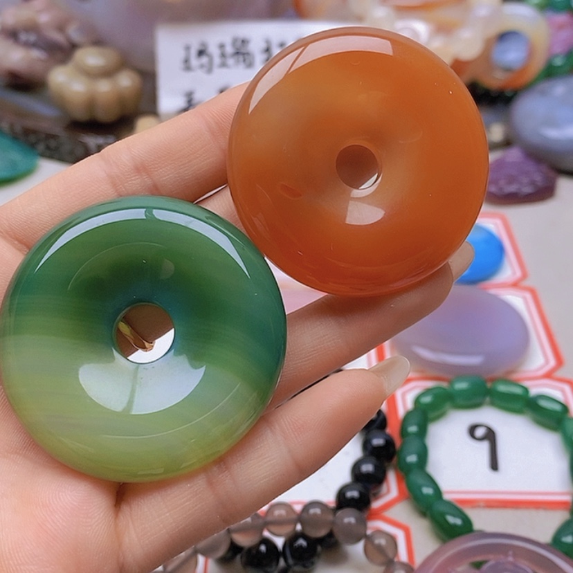 【闪购商品】未镶嵌玛瑙/玉髓珠宝半成品平****3