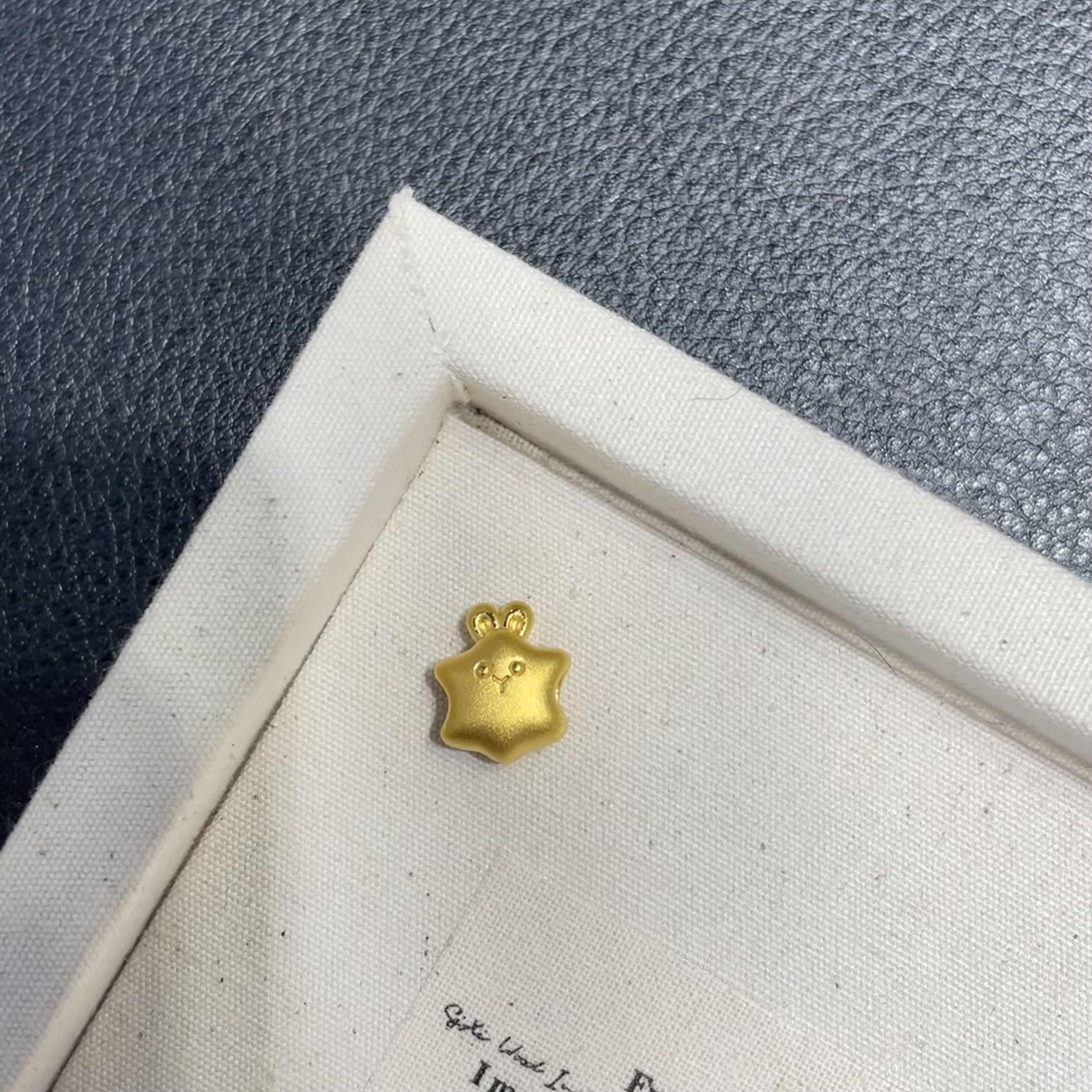 足金999星星兔DIY配件时尚简约气质百搭