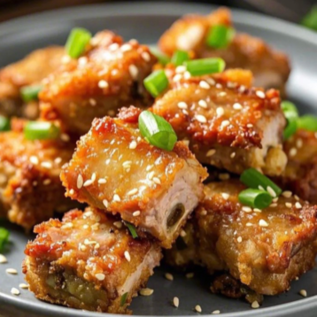 香酥蒜香排骨一份