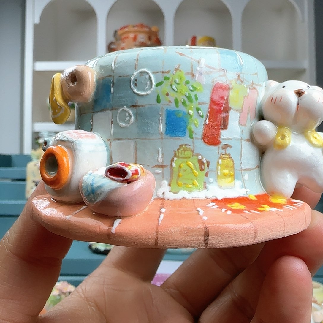 红陶多肉花盆：口径4.3 外高4.9