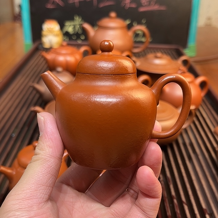 紫砂茶壶原矿朱泥100cc