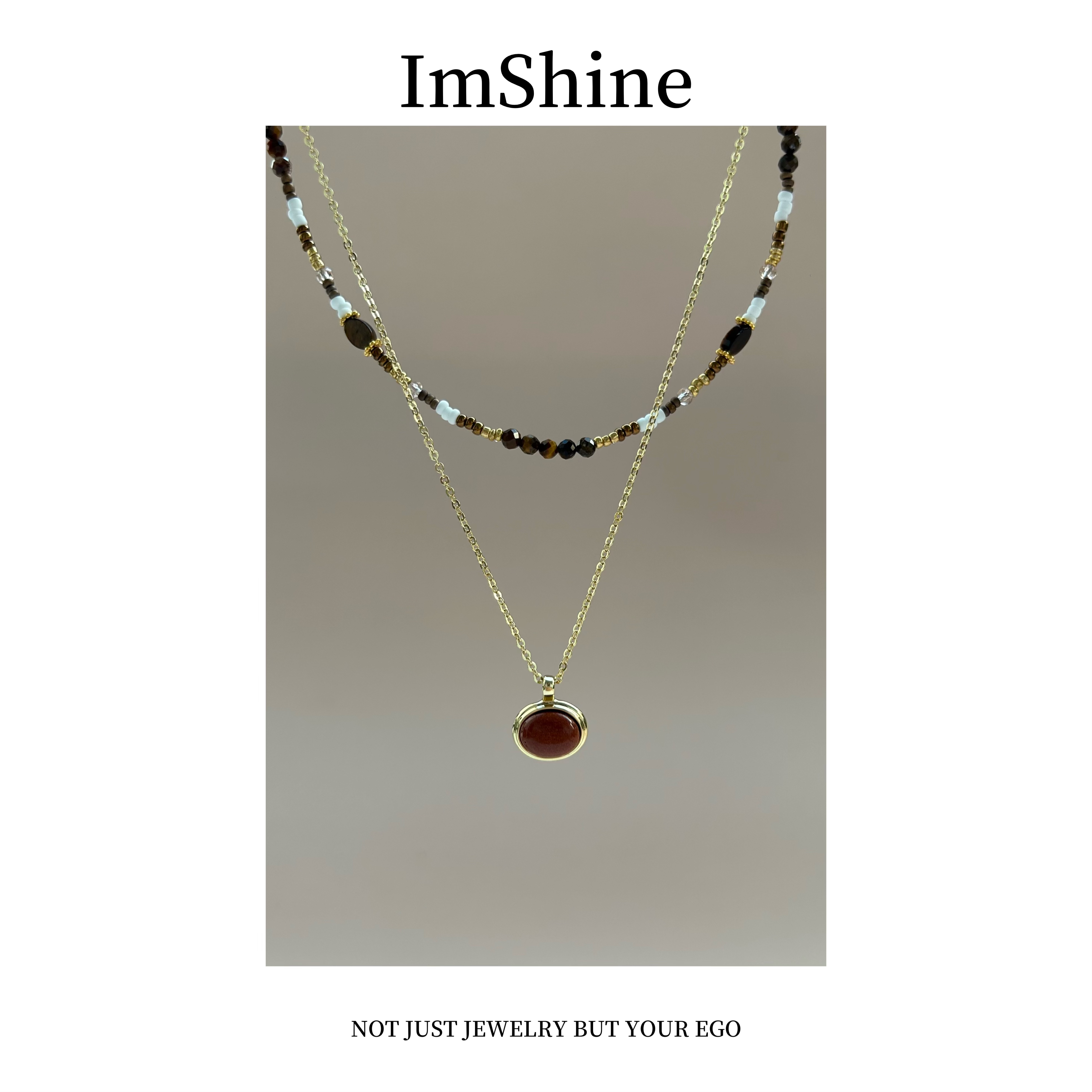 铜合金项链 尼罗河·美拉德复古双层项链东小香X1300