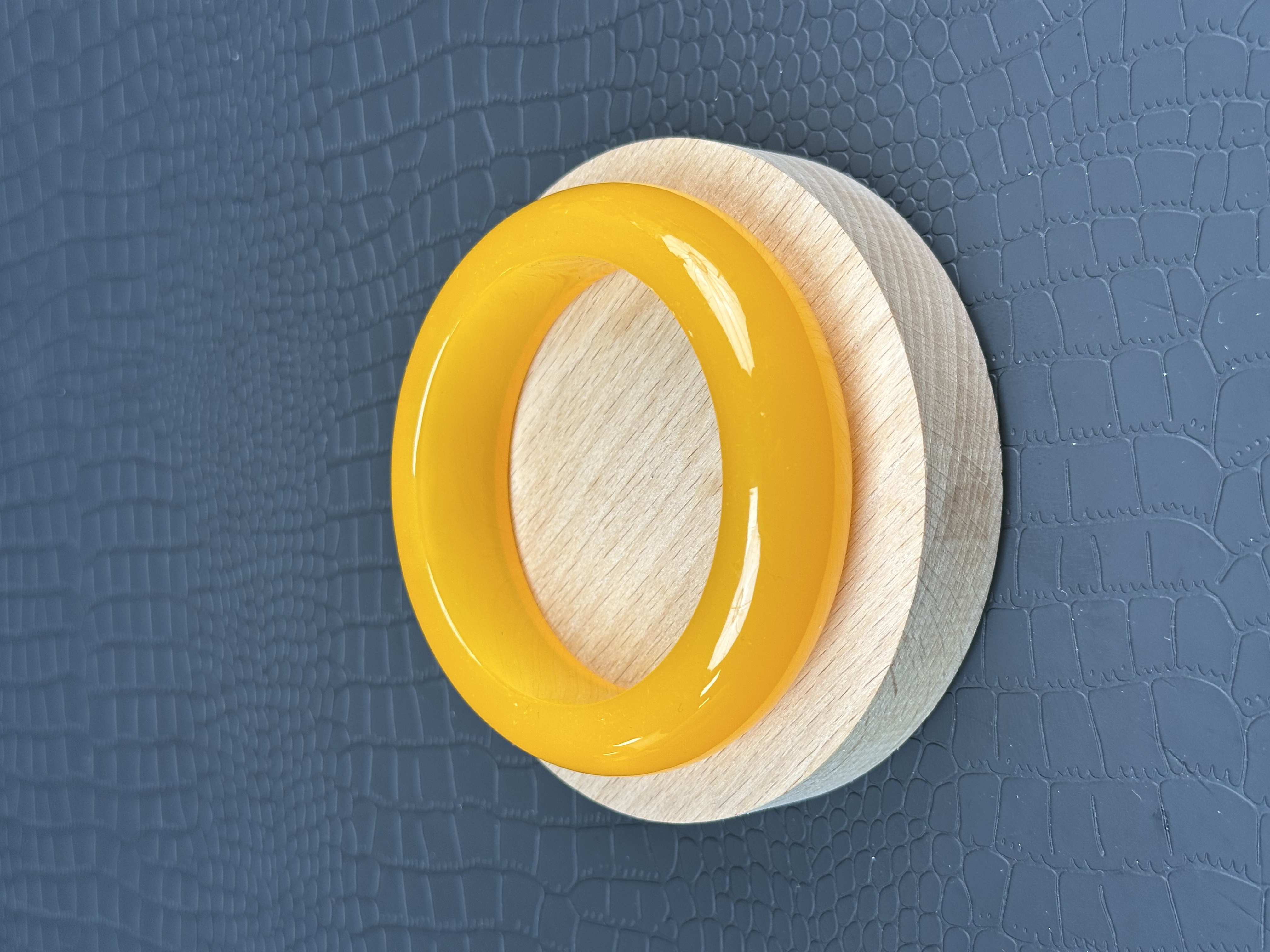 G3满蜜老黄蜡宽板手镯时尚百搭女款