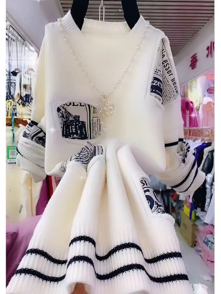 0107 毛衣针织衫女宽松秋冬上衣百搭时尚J7