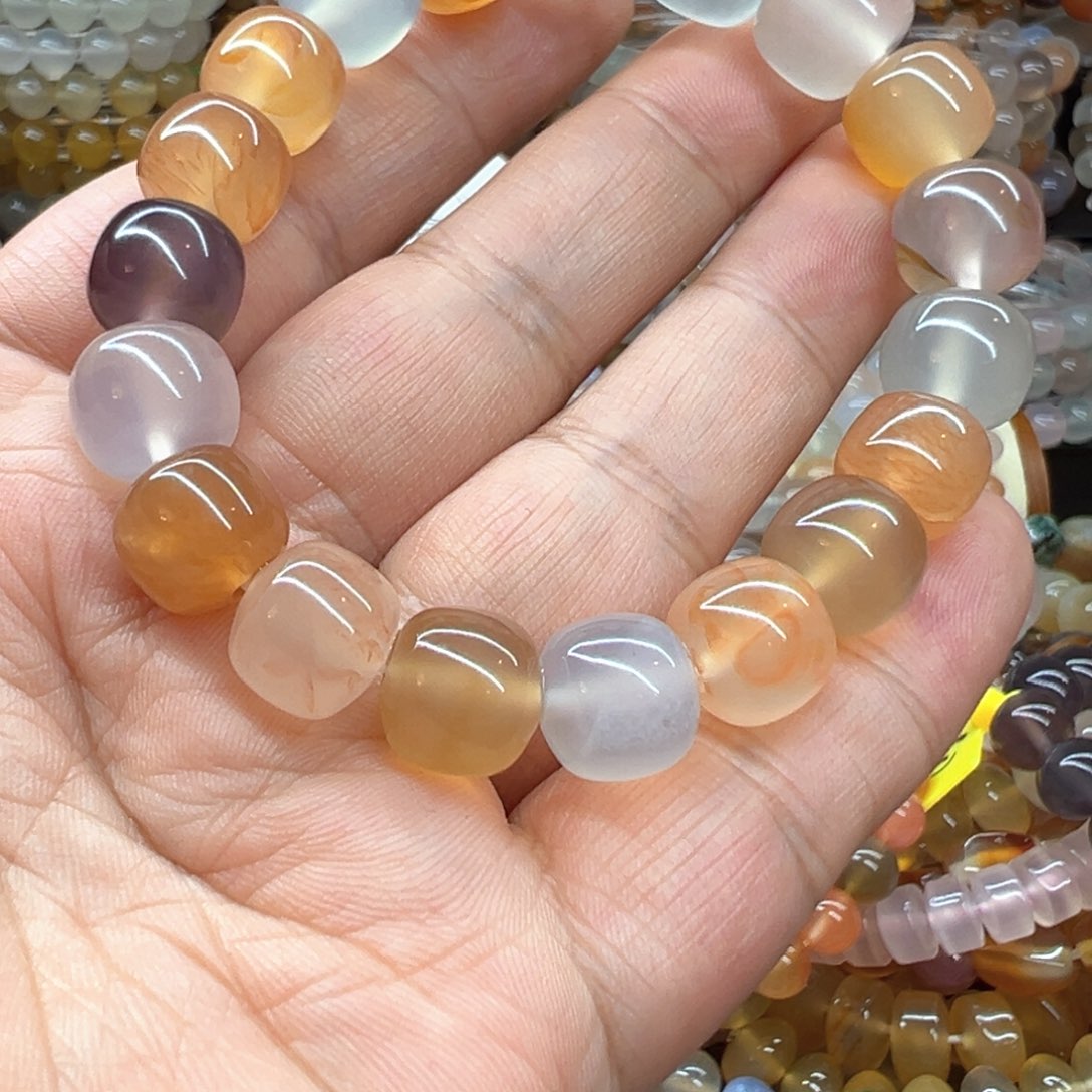 P***爪玛瑙/玉髓未镶嵌手链