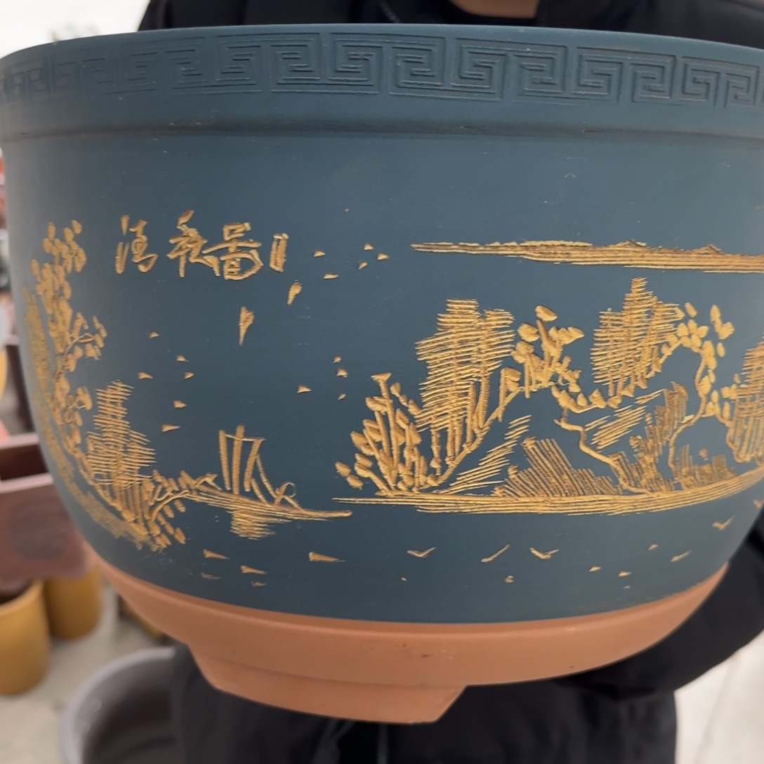 紫砂花盆口径30.20口径