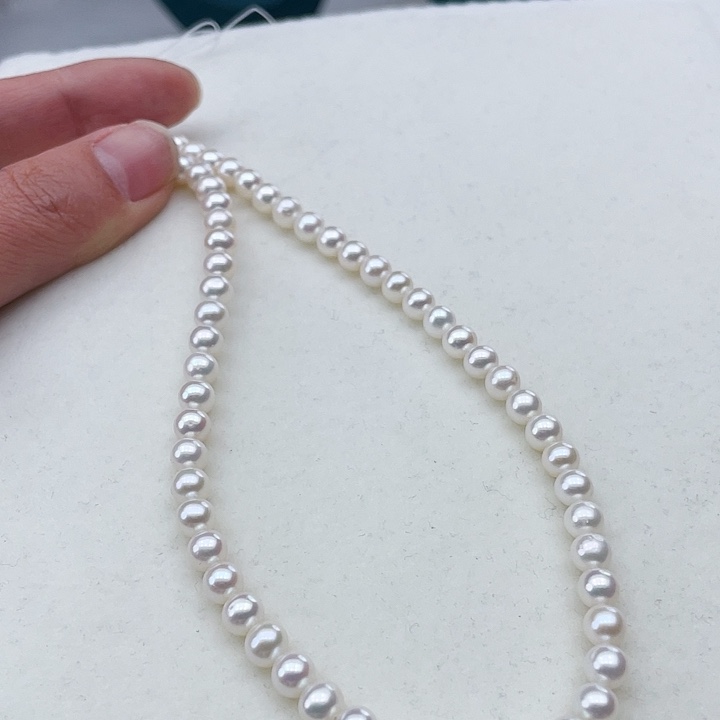 淡水珍珠颈饰未镶嵌卡5极光炫彩