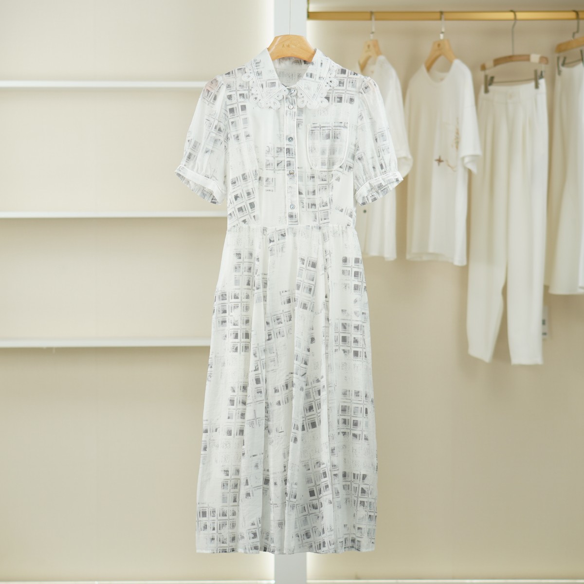 麦迪尚品【设计师】40610117 时尚印花连衣裙夏季女装商场同款