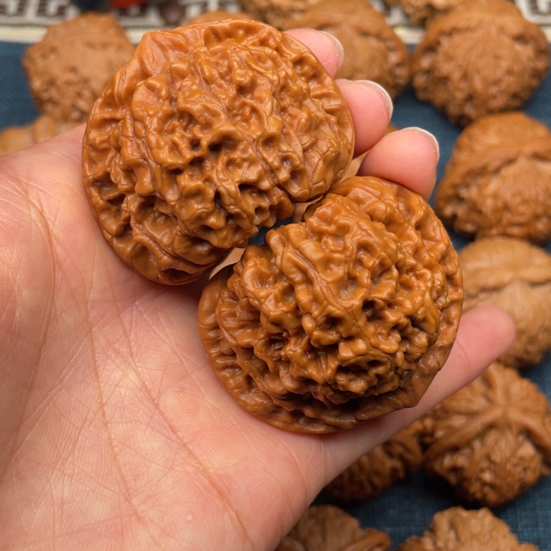 文玩核桃把件46全品官帽