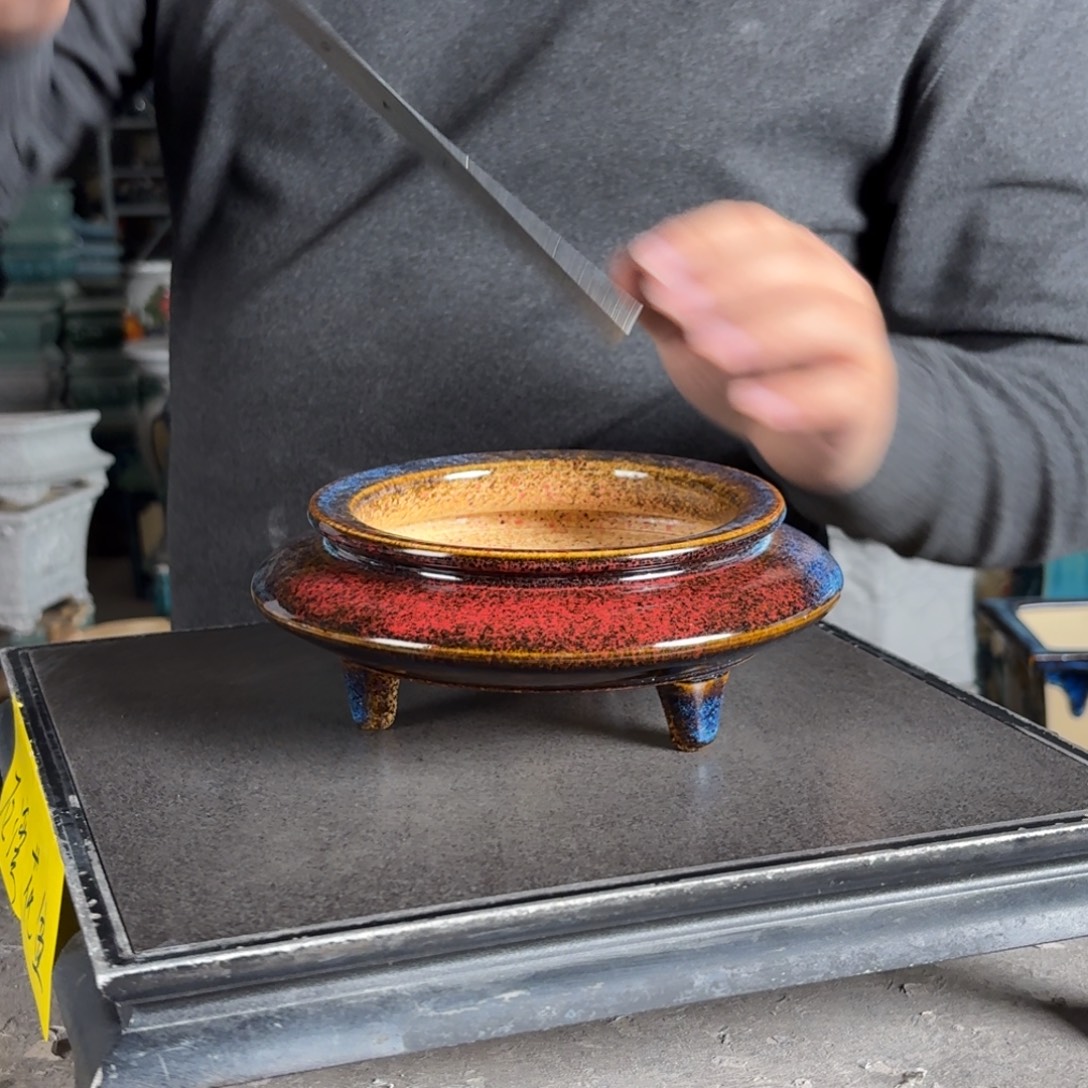 。一风堂石湾花盆 内口12*4