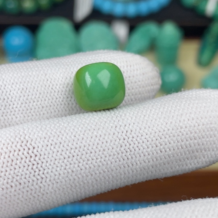 高瓷菜籽绿12mm老型单颗