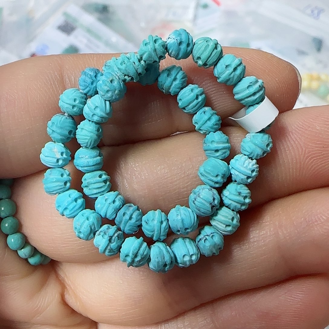 绿松石珠宝半成品未镶嵌