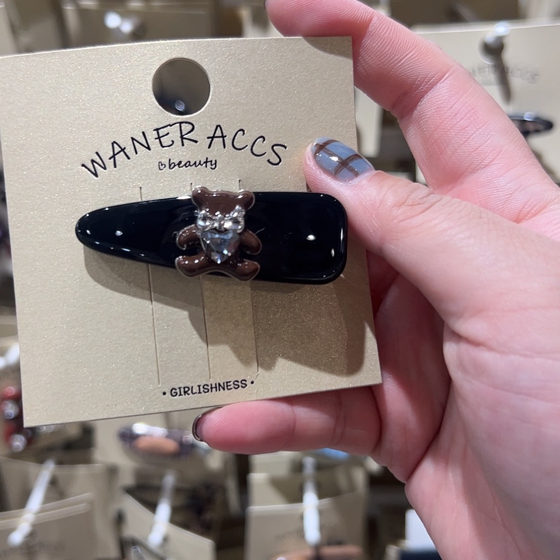 布艺非金属小熊压夹