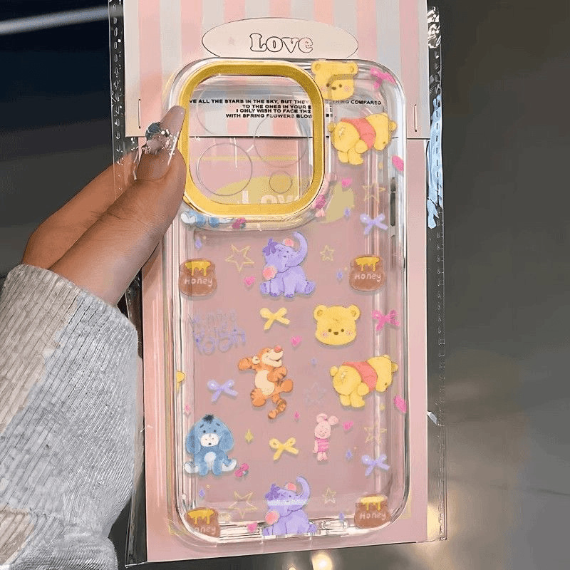 【贰次创造】蜂蜜维尼适用苹果13PLUS手机壳iPhone15PROMAX卡通16