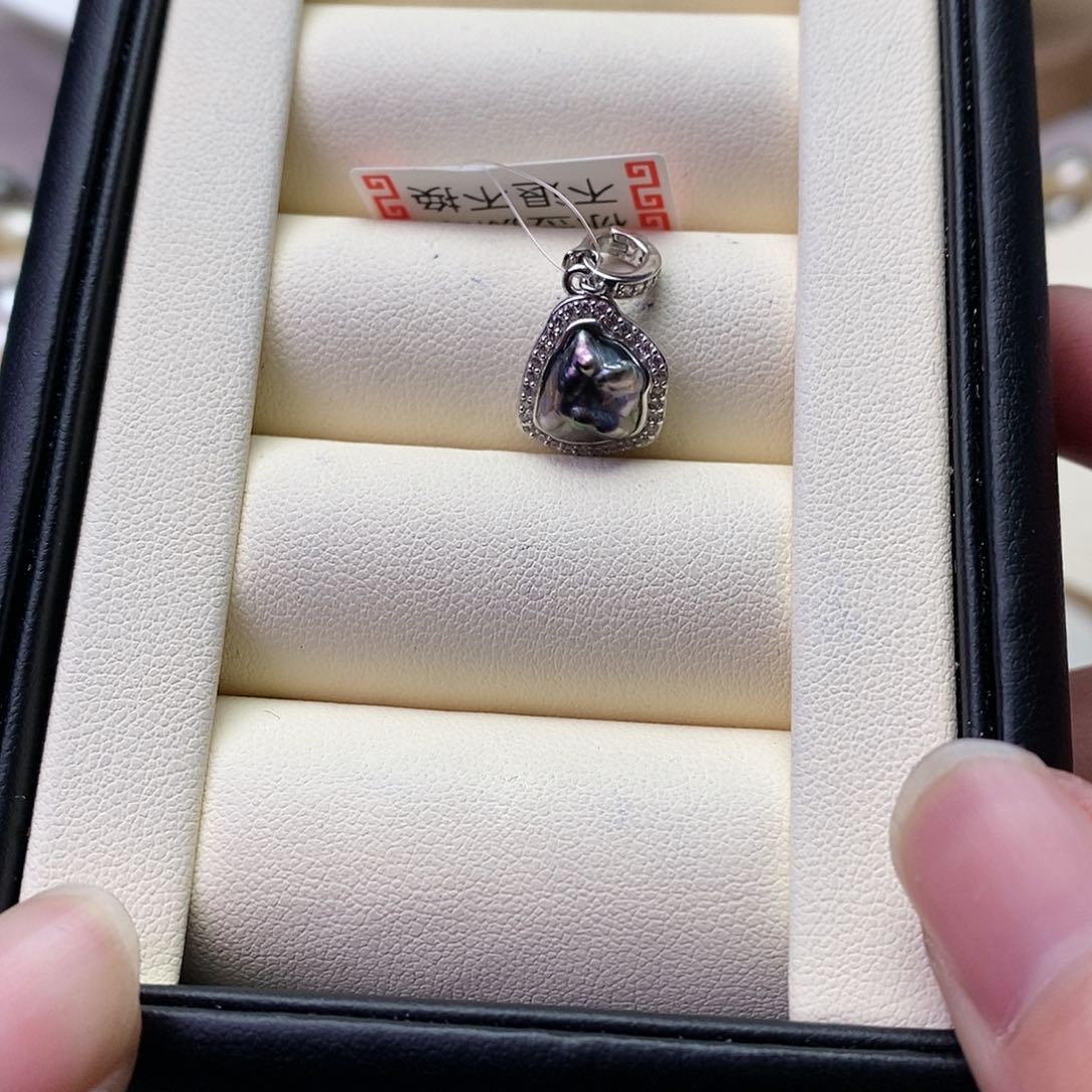 海水珍珠颈饰银S925镶嵌