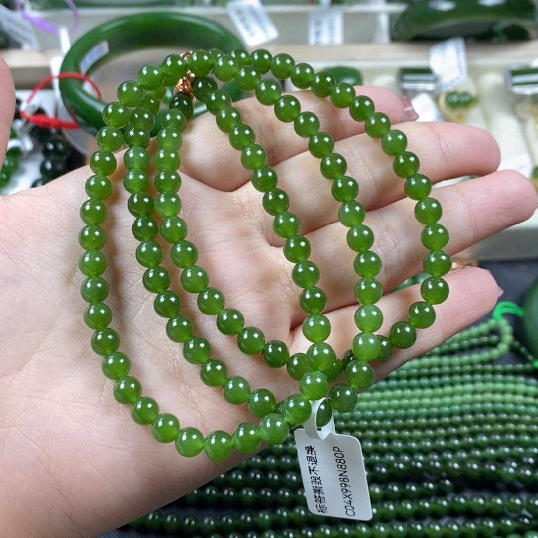 和田玉（碧玉）颈饰未镶嵌亚6m