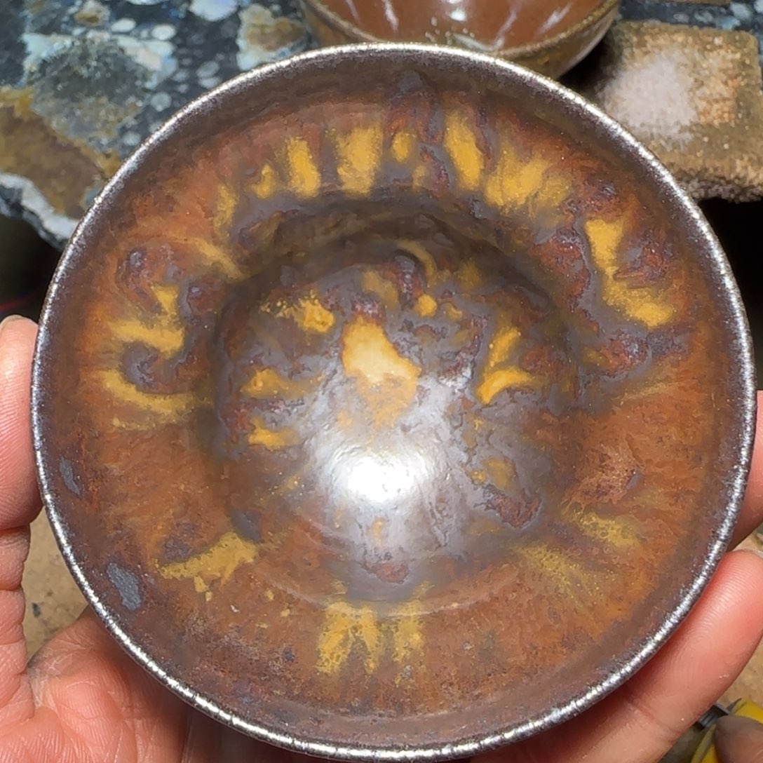 柴烧建盏茶盏茶杯765