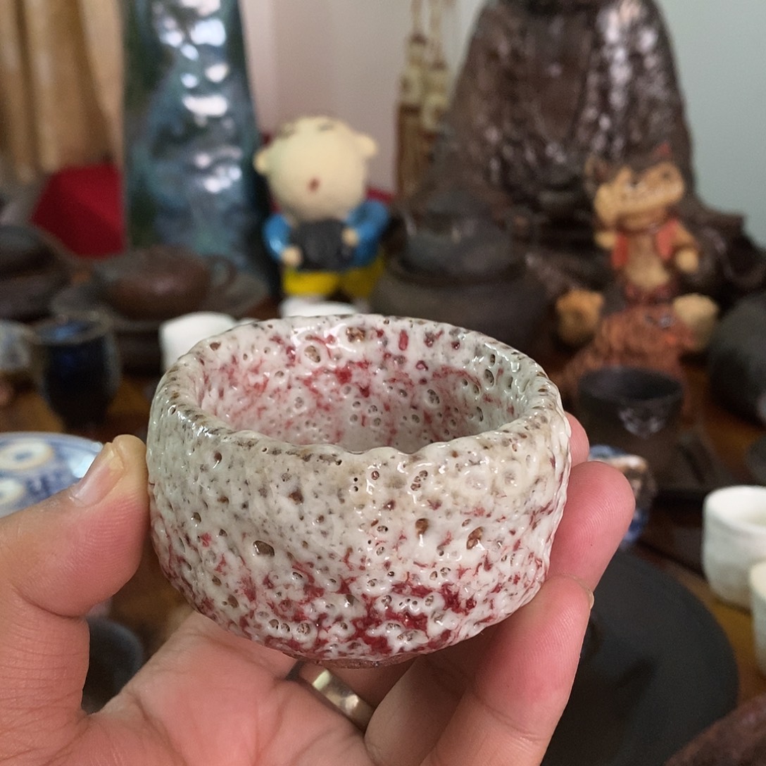手工制作柴烧茶具