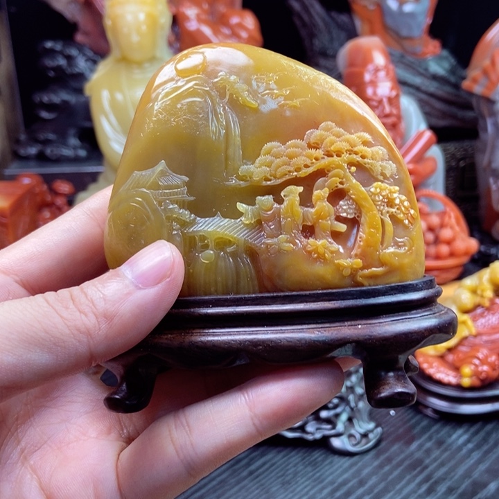 寿山石八方来财……