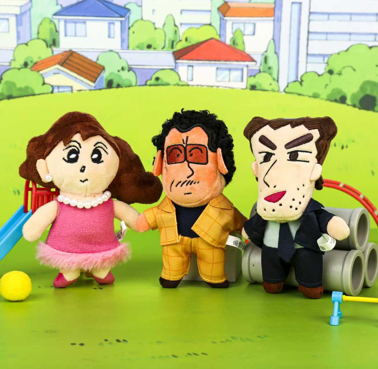 （代拆）麦和正版蜡笔小新大人系列毛绒挂件盲盒惊喜盒送礼书包挂件