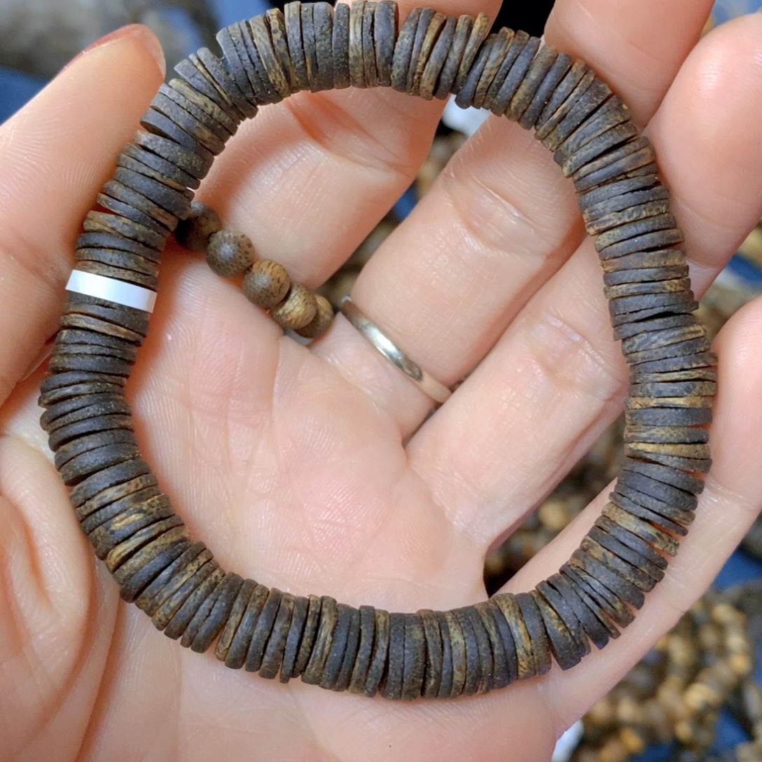 沉香手串张勺子沉水卡8-8克多样性发货一条