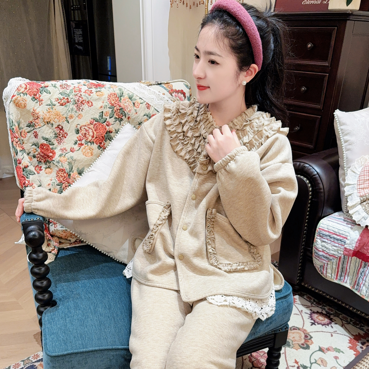 CBLM家春秋款【加绒套装】宽松显瘦家居服
