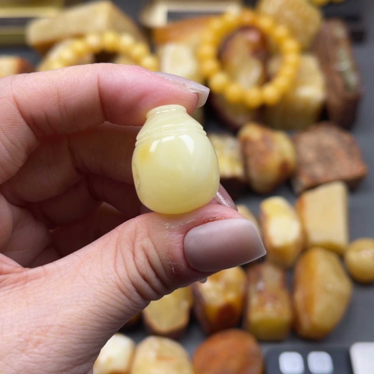 【闪购商品】未镶嵌定制琥珀天然琥珀蜜蜡原石定制