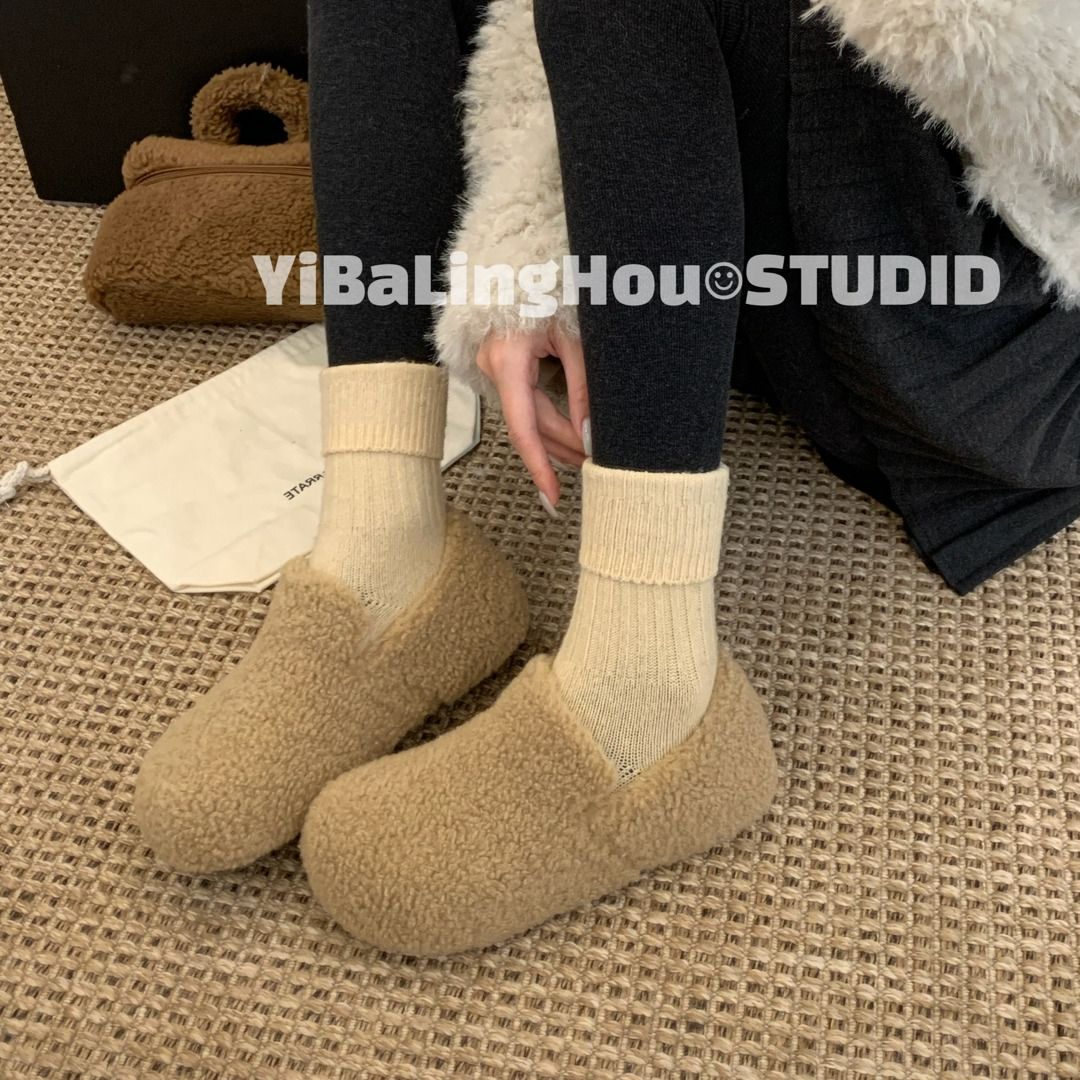 YBLH | 25冬•羊羔毛懒人•加绒勃肯鞋Z-17723A