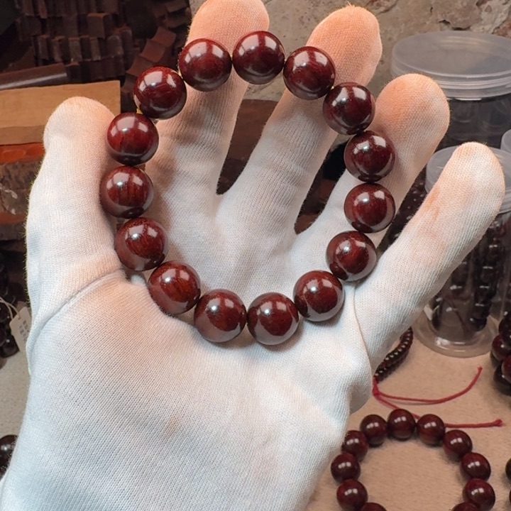 小叶紫檀手串/手链1.5原汁原味高油密老料