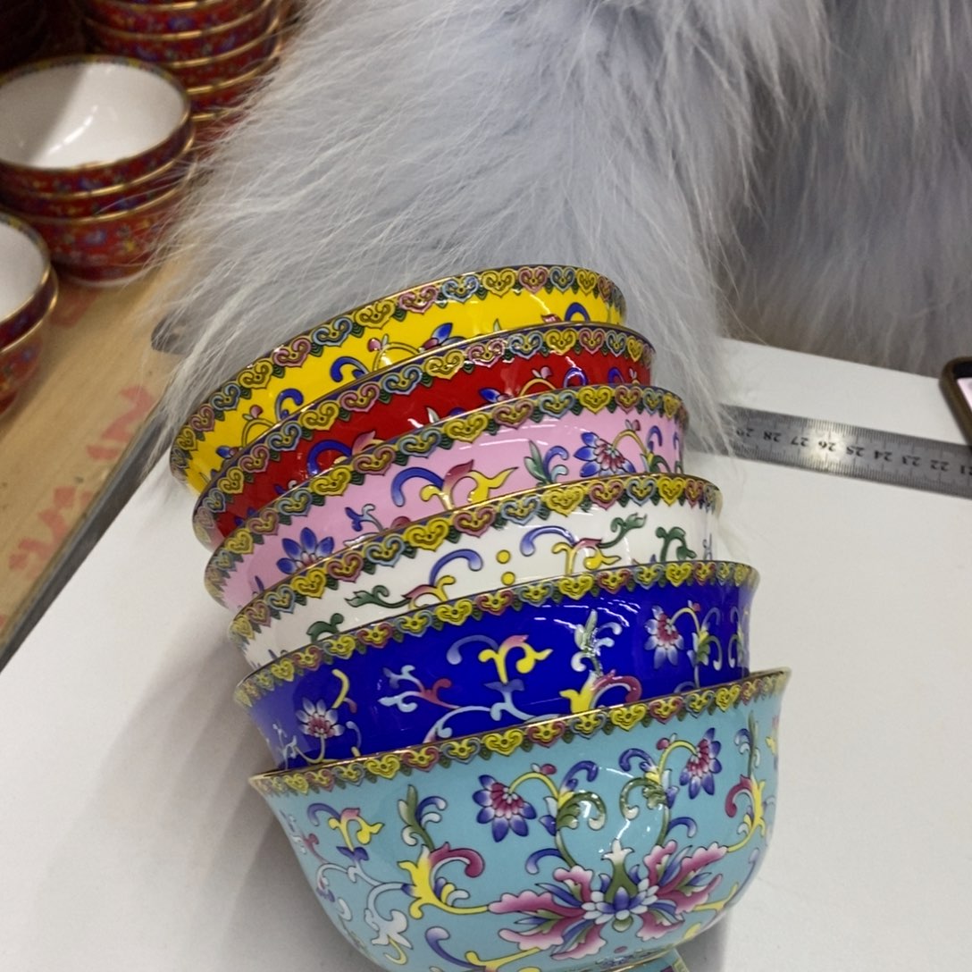 陶瓷6个6英寸6色直径15.5厘米