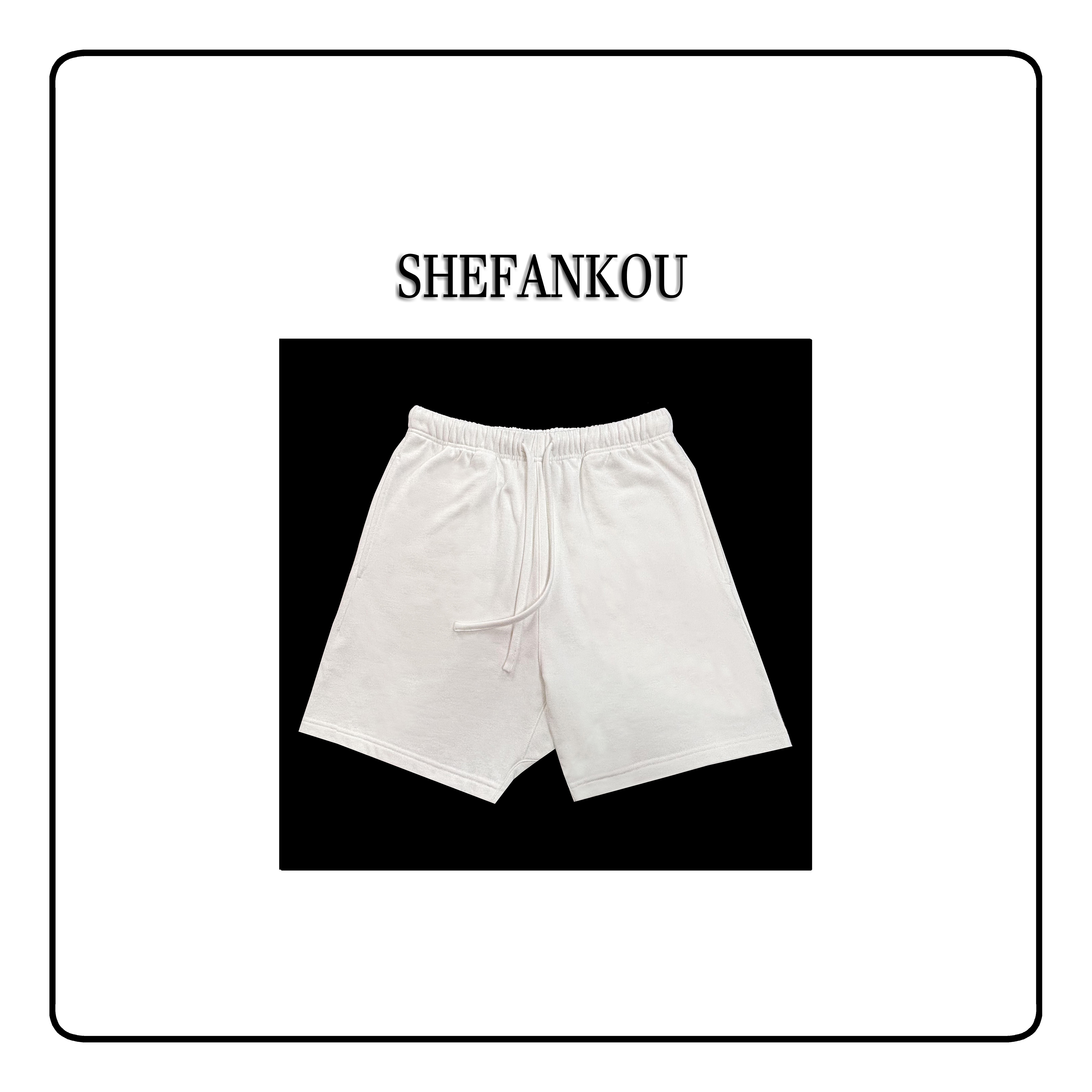 【6号链接-恶魔之眼刺绣短裤】2025夏新款男女同款休闲短裤25A054