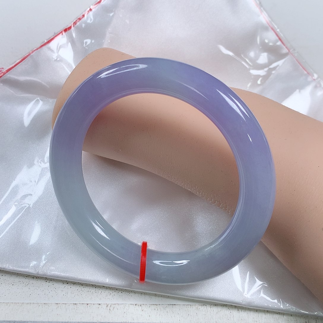 翡翠手镯未镶嵌 圆条①③①