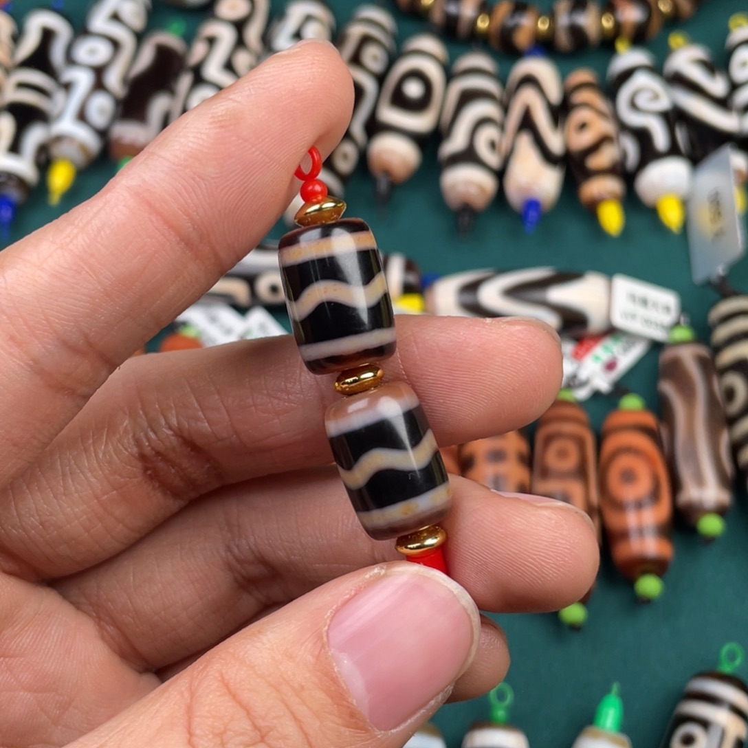 玛瑙/玉髓裸珠水纹