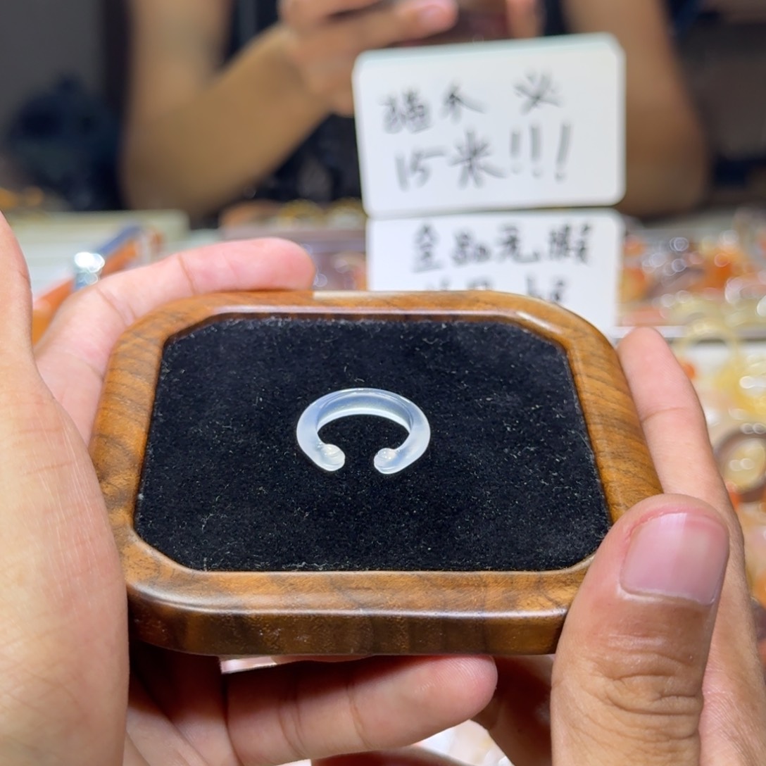 玛瑙/玉髓戒指未镶嵌348号港13