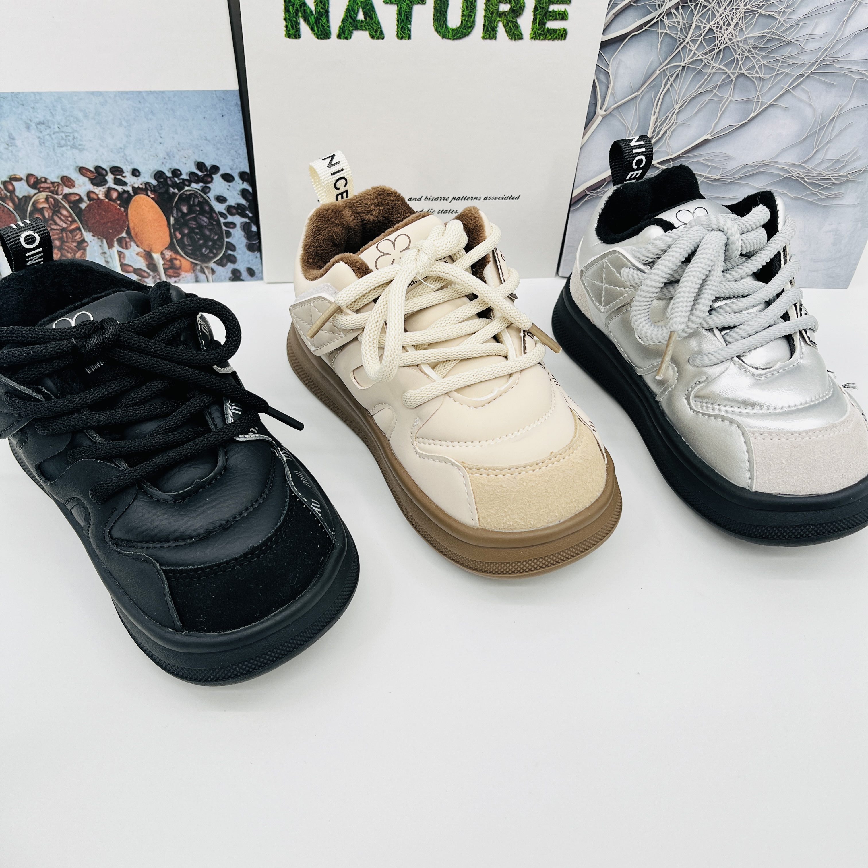 （微瑕）C3区3877冬季儿童休闲加绒二棉鞋